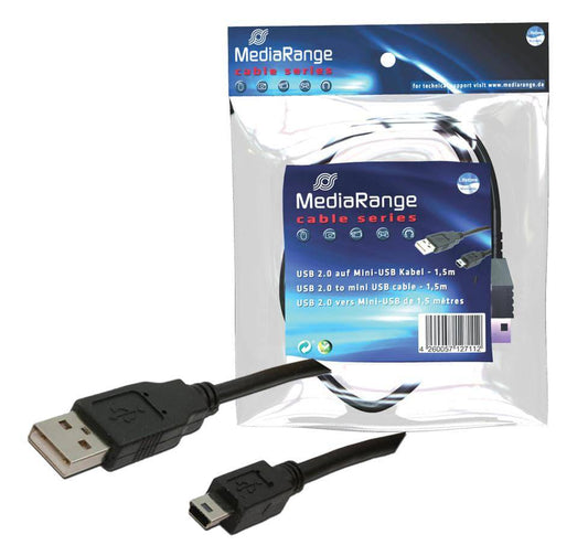 Cable MediaRange Usb To Mini Usb 1.5m - Albagame