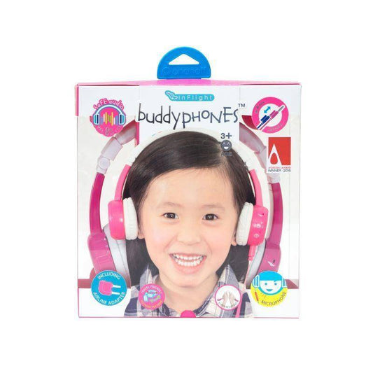 Headset BuddyPhones Inflight Pink - Albagame