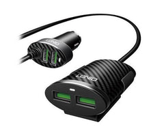 Usb Car Charger Ldnio 4xUSB Ports 5V/5.1A 25.5W Black - Albagame