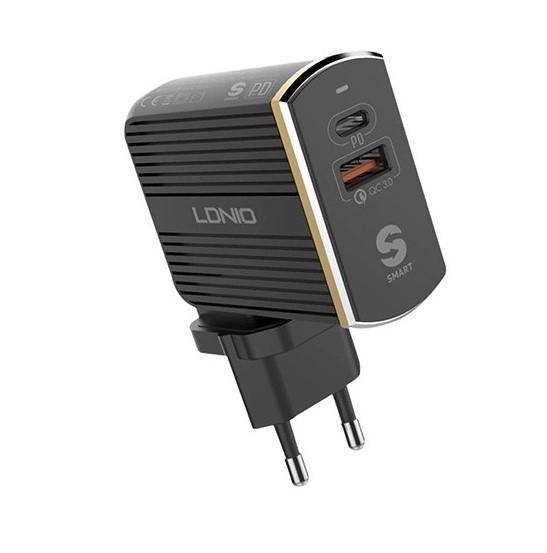 Fast Travel Charger Ldnio PD USB-C Micro cable + QC3.0 - Albagame