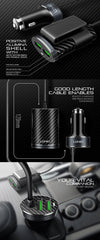 Usb Car Charger Ldnio 4xUSB Ports 5V/5.1A 25.5W Black - Albagame