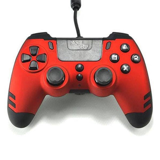 Controller PS4 Steelplay Metaltech Wired Ruby Red - Albagame