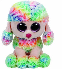 Plush Ty Beanie Boos Rainbow Multicolor Poodle 25cm - Albagame