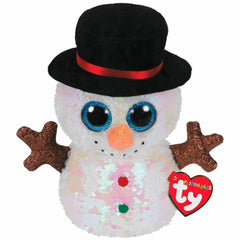 Plush Ty Beanie Boos Flippables Sequin Snowman 15cm - Albagame