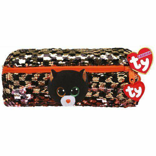 Plush Ty Fashion Sequins Pencil Bag Shadow Cat 15cm - Albagame