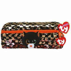 Plush Ty Fashion Sequins Pencil Bag Shadow Cat 15cm - Albagame