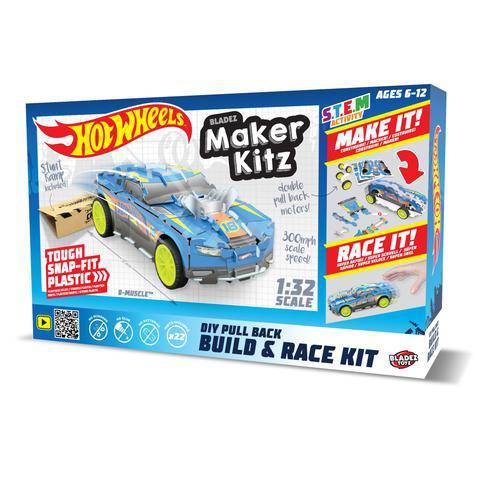 Vehicle Hot Wheels Maker Kitz DIY Pull Back Build & Race Kit 1:32 - Albagame