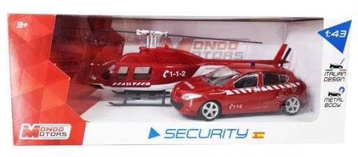 Vehicle Mondo Motors Security Spain Helicopter/Car 18 1:43 - Albagame