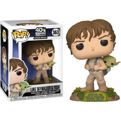 Figure Funko Pop! Bobble Star Wars 363: 40 Empire Strikes Back-Luke Skywalker & Yoda - Albagame