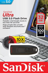 Usb 32GB SanDisk Ultra 100Mb/S 3.0 Pendrive - Albagame