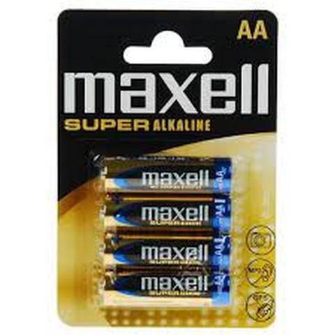 Batterie Maxell LR6 AA 1.5V Super Alkaline 4 Pcs Pack - Albagame