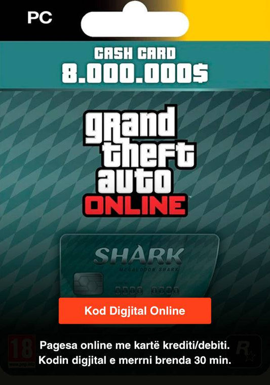 PC DG Grand Theft Auto V-Megalodon Shark Card GTA - Albagame