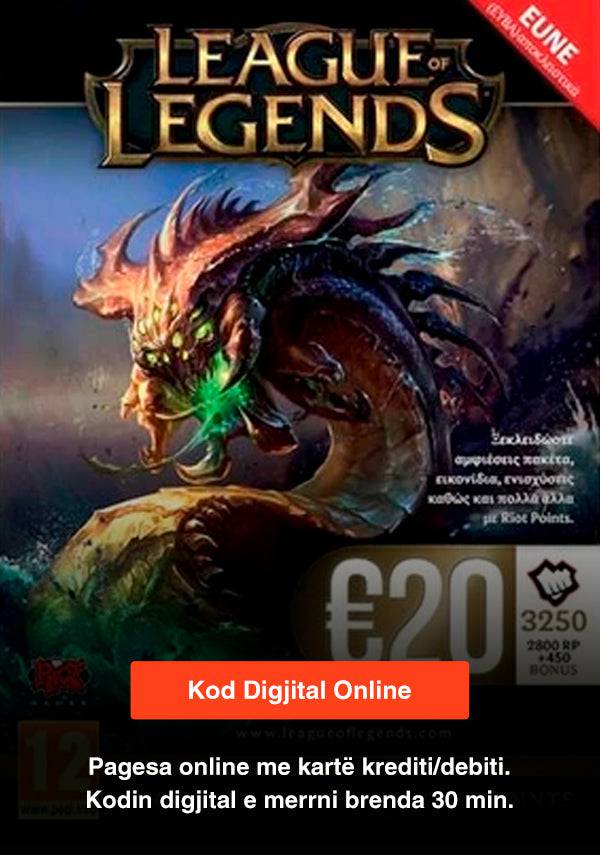 DG Physically League of Legends 20 Euro 2800 RP Account EU Nordic & East - Albagame