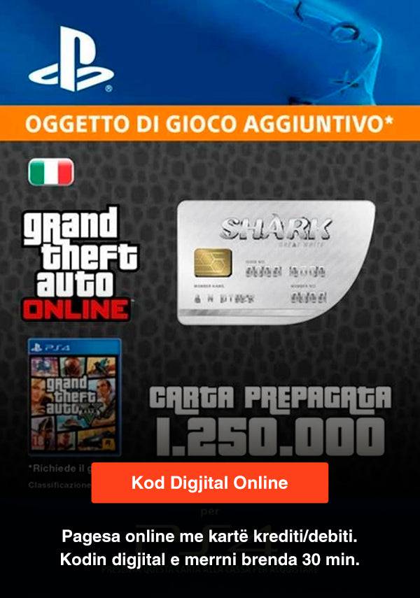 DG PS4 GTA Online-Shark 1.250.000$ DLC Account IT - Albagame