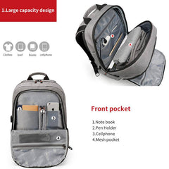 Backpack Laptop Tigernu T-B3164 17" Gray USB - Albagame