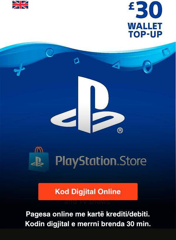 DG PlayStation 30 GBP Account UK - Albagame