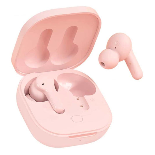 Earbuds QCY T13 TWS PINK Dual Driver 4-mic noise cancel. Quick Charge 380mAh - Albagame