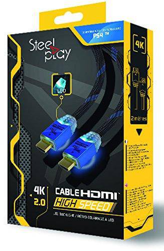 Cable Steelplay Hdmi PS4 High Speed Ultra HD LED 2.0 4K 2m - Albagame