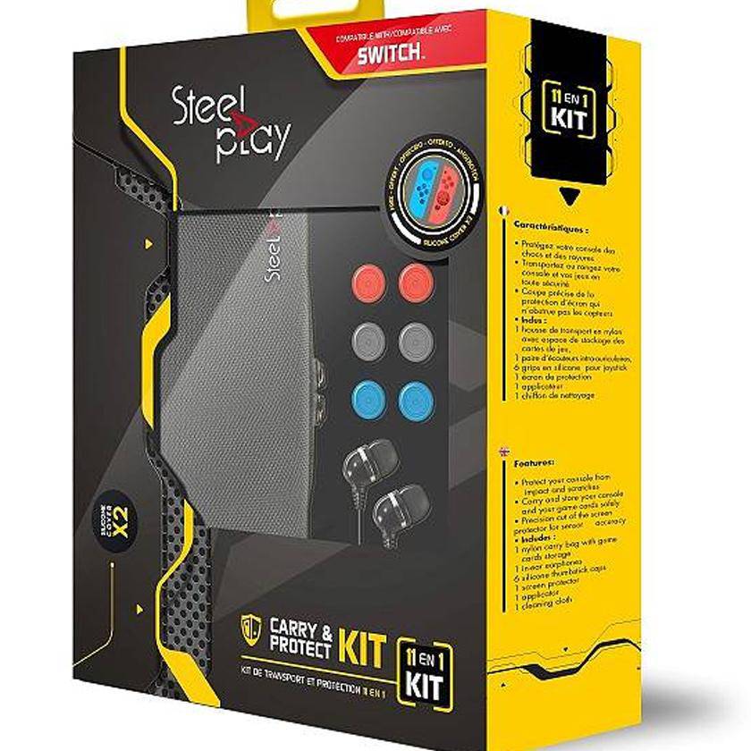Carry & Protect Kit Nintendo Switch Steelplay 11in1 - Albagame