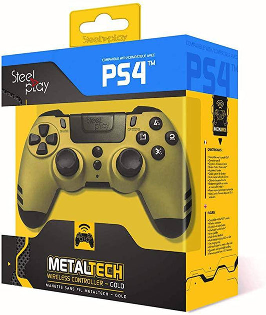 Controller PS4 Steelplay Metaltech Wireless Gold - Albagame