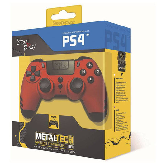 Controller PS4 Steelplay Metaltech Wireless Ruby Red - Albagame