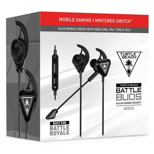 Headset Turtle Beach BattleBud Mobile/Nintendo Switch/PS4/Xbox One (Black) - Albagame