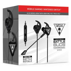 Headset Turtle Beach BattleBud Mobile/Nintendo Switch/PS4/Xbox One (Black) - Albagame