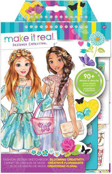 Make It Real Fashion Design Sketchbook: Blooming Creativity - Albagame