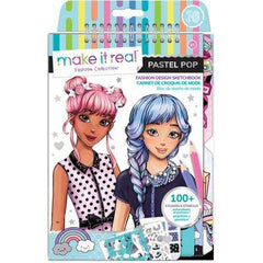 Make It Real Fashion Design Sketchbook: Pastel Pop - Albagame