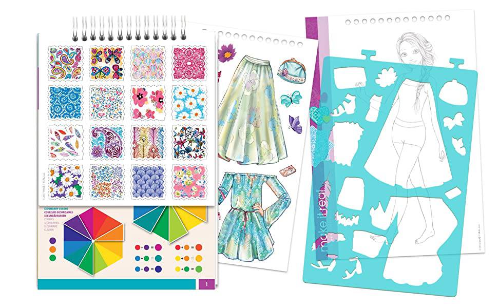 Make It Real Fashion Design Sketchbook: Blooming Creativity - Albagame