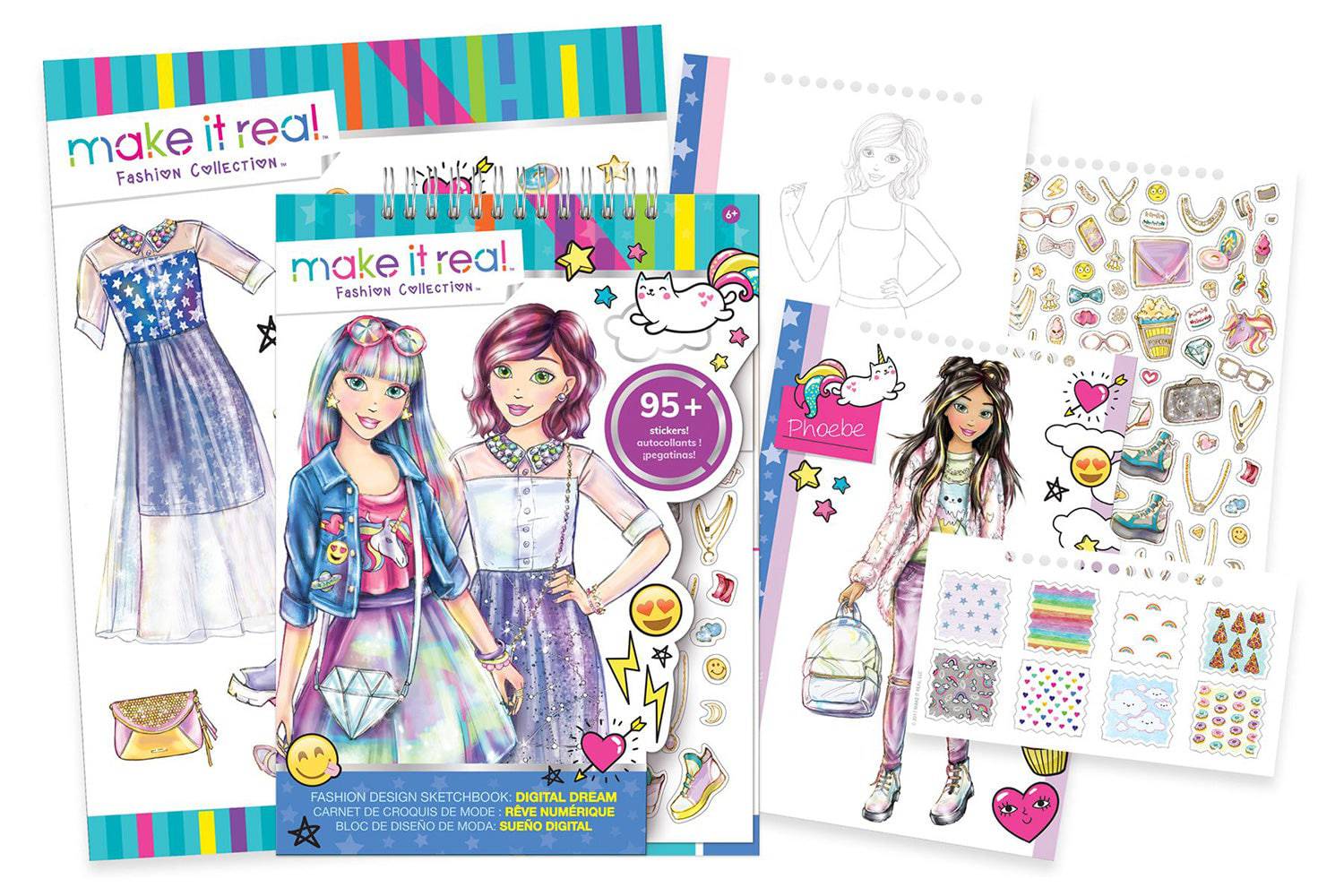 Make It Real Digital Dream Fashion Design Sketchbook