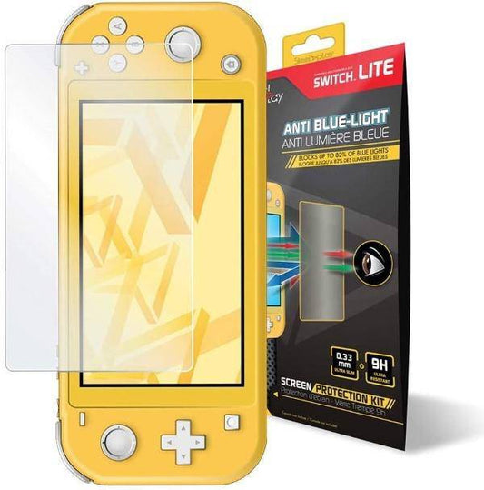 Screen Protection Kit Nintendo Switch Lite Steelplay 9H Anti-Blue Light Glass - Albagame