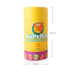 Washable Markers Baby Roo 12 Colours - Albagame