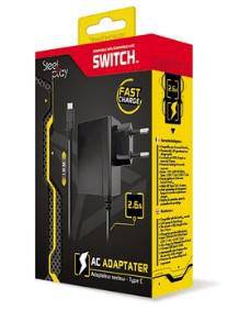 AC Adapter Steelplay Nintendo Switch Type C Fast Charge 2.6A - Albagame