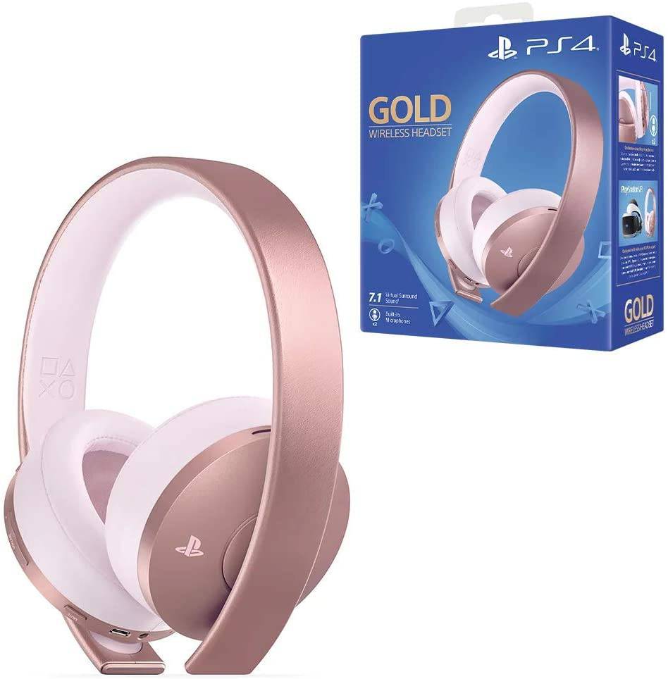 Headset PS4 Wireless Stereo Sony Rose Gold 7.1+ - Albagame