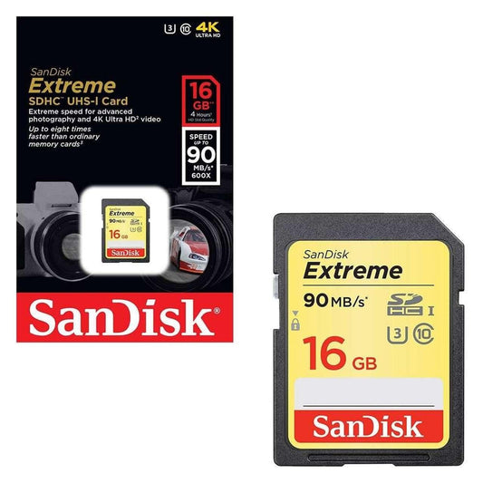 Card MicroSDHC 16GB SanDisk 90MB/s Class 10 Uhs-I U3[13582] - Albagame