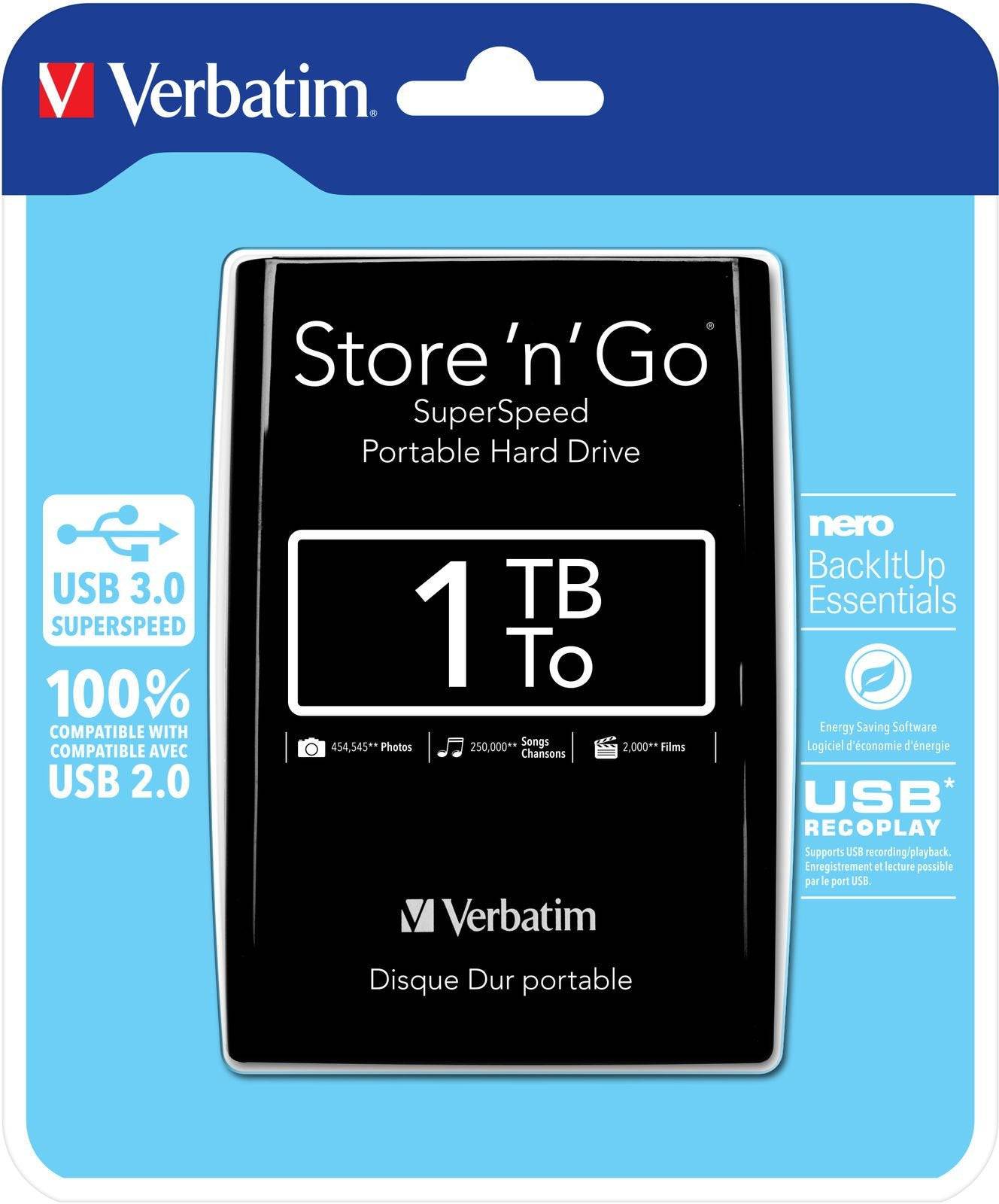 Hdd External 1TB Verbatim Store ’N Go 3.0 [53029] - Albagame