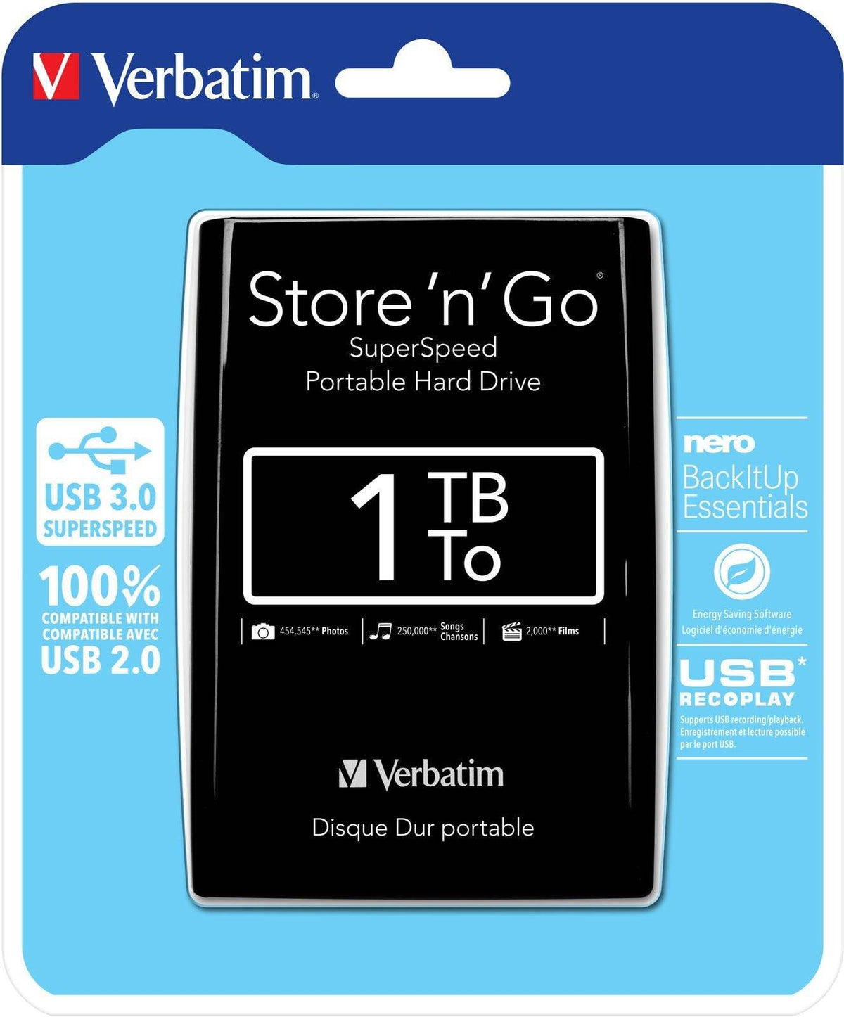 Hdd External 1TB Verbatim Store ’N Go 3.0 [53029] - Albagame