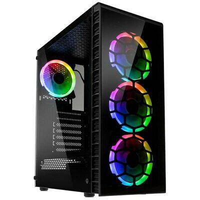 Case Kolink Observatory Lite RGB Midi-Tower Tempered Glass Black - Albagame