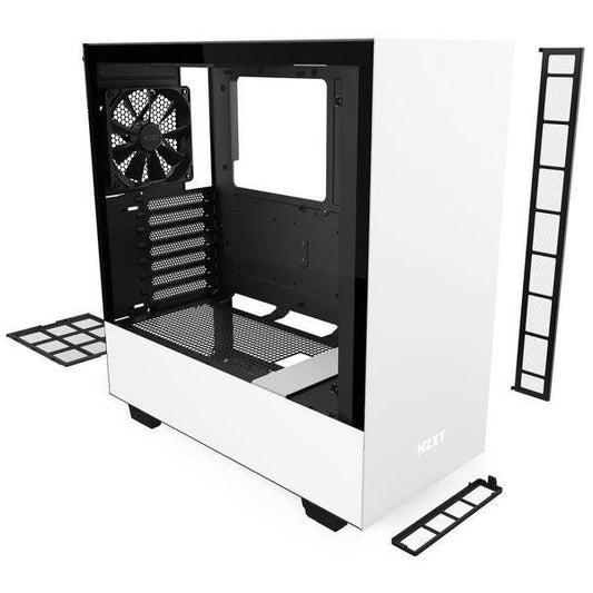 Case NZXT H510 Midi-Tower Tempered Glass White - Albagame