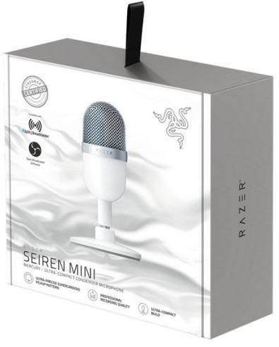 Microphone Razer Seiren Mini Mercury USB & Shockmount PC/PS4/PS5/MAC - Albagame