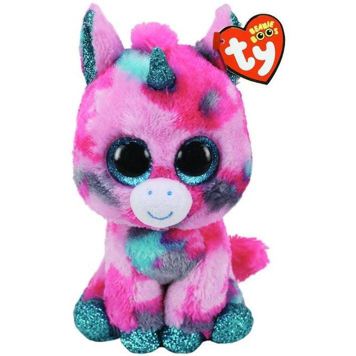 Plush Ty Beanie Boos Gumball Pink/Aqua Unicorn 15cm - Albagame