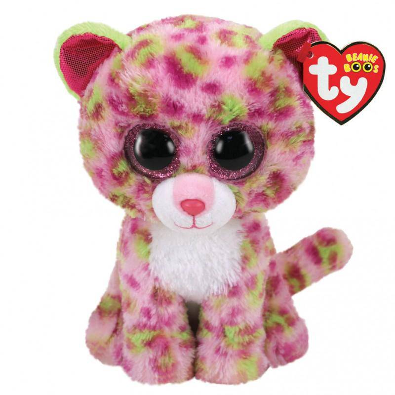 Plush Ty Beanie Boos Lainey Pink Leopard 15cm - Albagame