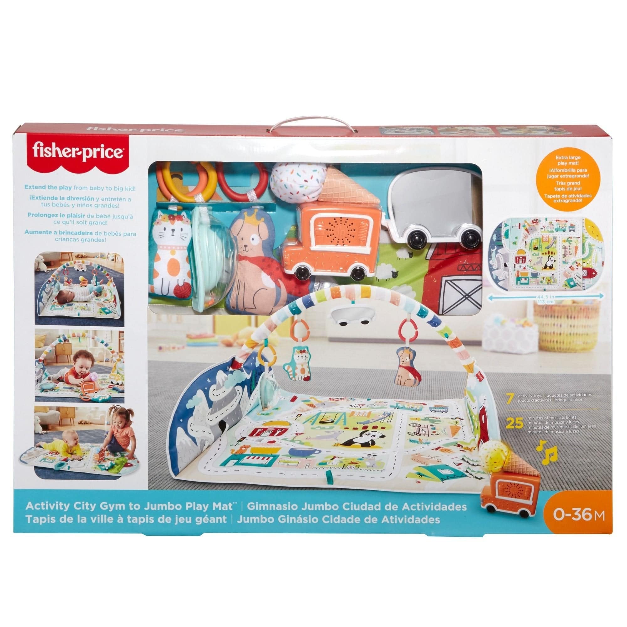 Fisher Price Activity City Gym To Jumbo Mat - Albagame