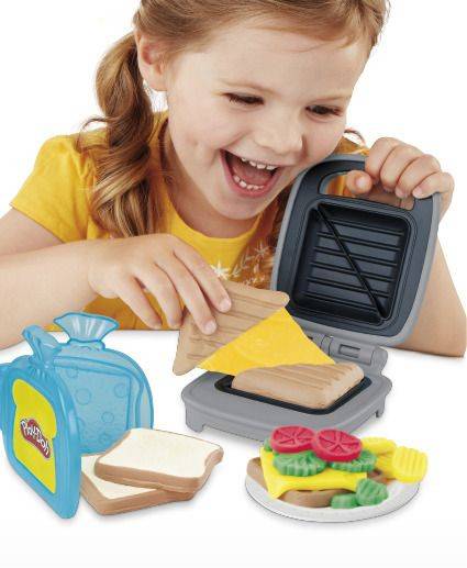 Playdoh Kitchen Creations Cheesy Sandwich Playset - Albagame