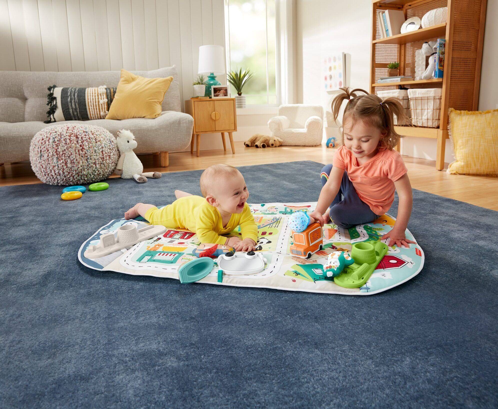 Fisher Price Activity City Gym To Jumbo Mat - Albagame