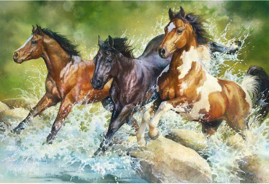 Puzzle Trefl Three Wild Horses 1500Pcs - Albagame