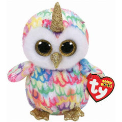 Plush Ty Beanie Boos Enchanted Owl With Horn 15cm - Albagame