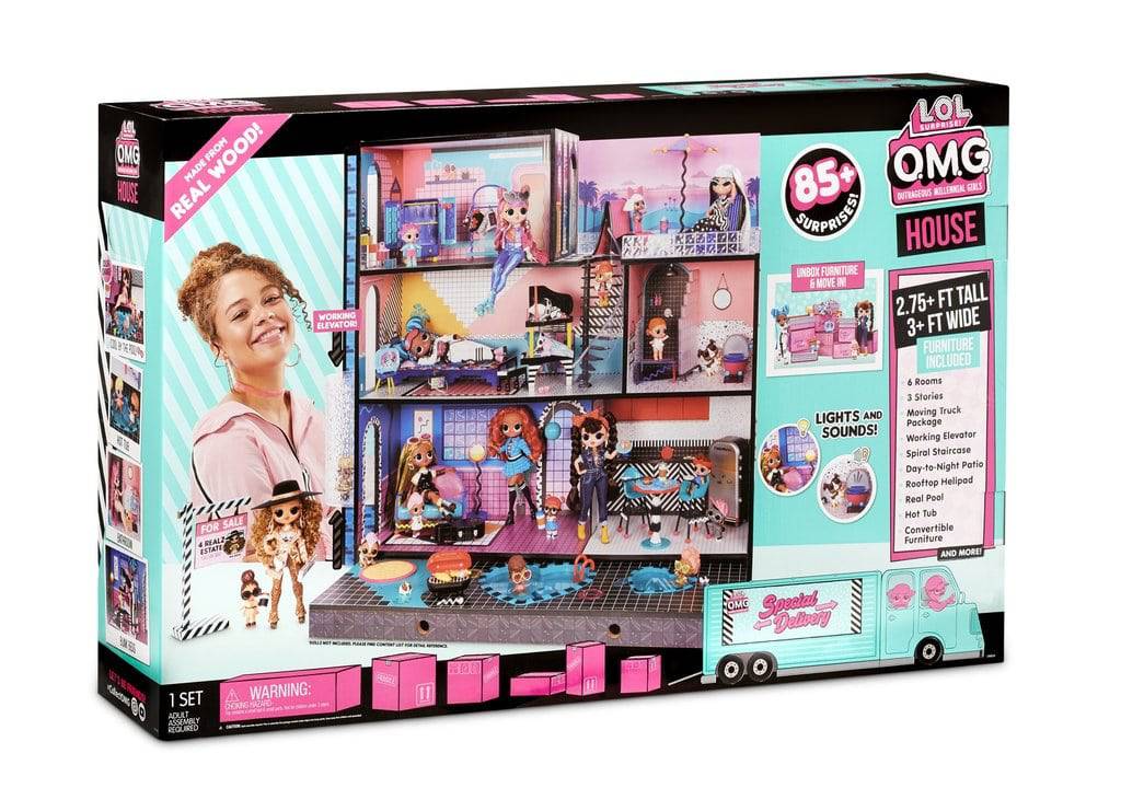 Set LOL Surprise! OMG House with 85 Surprises (577270E7C) - Albagame