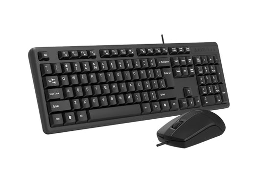 Bundle A4Tech SmartKey FN Keyboard / Mouse USB Black KK-3330S - Albagame